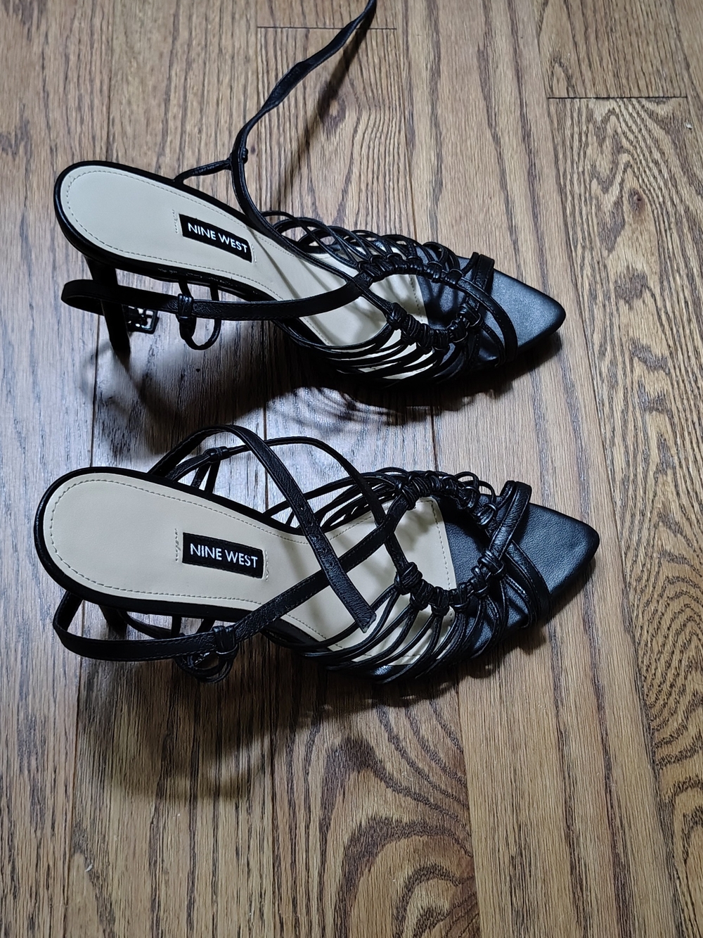 Nine West Black Strappy Stiletto